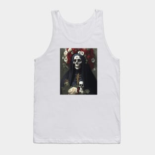 Painting of Santa Muerte Tank Top